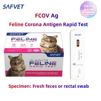 Kit de test vétérinaire pour le coronavirus félin (FCoV), test rapide, détection de l'antigène du FCoV pour la périarthrite infectieuse féline, prix d'usine
