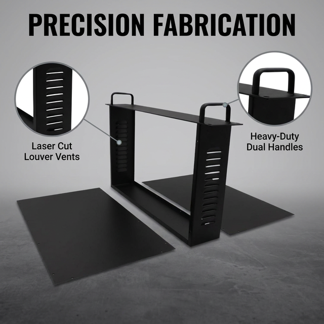 Factory Direct Custom Powder Coated Aluminum 19 Inch Rack Mount Server Chassis Case 1U 2U 4U Industrial PC Electronic Enclosure