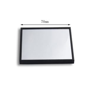 Espejo de Bolsillo Compacto Cuadrado de Alta Calidad, de Una Sola Cara, 70 mm, ABS Negro, Diseño Único y Ligero - Product Image 5