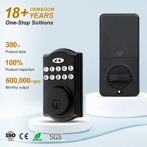 디지털 키패드 암호 도어 잠금 와이파이 Tuya App 스마트 도어 잠금 Deadbolt 장붓 구멍 실린더 스마트 도어 잠금 - Product Image 1