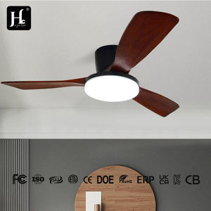 Ventilador de Techo Interior de Fábrica, Decoración Inteligente con Control Remoto, Lujoso Ventilador de Techo LED de Madera con Luz - Product Image 3