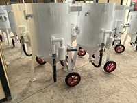 Machine de sablage électrique automatique, pot de sablage humide et sec avec compresseur et réservoir d'air pour le sablage