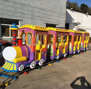 Pista de fábrica, tren <span class=keywords><strong>Tomas</strong></span>, instalaciones de entretenimiento, parque de atracciones, área escénica cuadrada, Tren Eléctrico turístico de pasajeros grande - Product Image 6