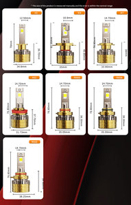 Asruex Phares LED de haute qualité et haute puissance 240W 24000LM H1 H4 H7 9012 9006 9005 pour Nissan VW TOYOTA <span class=keywords><strong>KN</strong></span> <span class=keywords><strong>Kia</strong></span> - Product Image 6