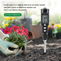 Testeur numérique Portable étanche pour le sol, ce/température, avec écran LCD, amovible, pour la plantation de jardin, 2 en 1,