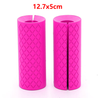 Poignées de barre de musculation en silicone robustes et personnalisables avec logo pour entraînement de fitness et haltérophilie – Poignée épaisse pour entraînement des bras