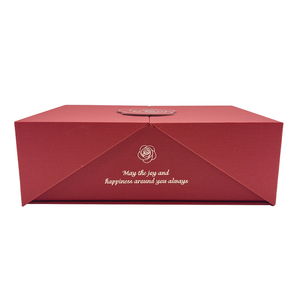 Emballage en papier pliable de luxe personnalisé, fermeture magnétique, petite <span class=keywords><strong>maison</strong></span>, Noël, anniversaire, boîte cadeau rigide à double porte pliante - Product Image 4
