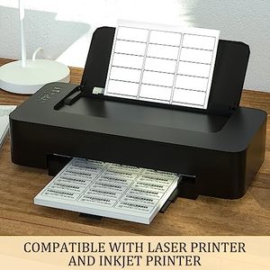 Étiquettes d'adresse autocollantes blanches A4 découpées, sans bois, vierges, pour l'expédition FBA, étiquettes d'emballage demi-feuille - Product Image 4
