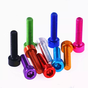 M3 x 10mm Nhôm Hex ổ cắm nắp máy vít bu lông Anodized colourful M4 <span class=keywords><strong>M5</strong></span> M6 vật liệu thép carbon - Product Image 3