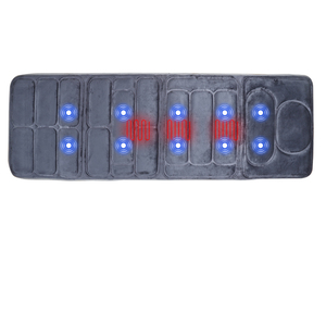 Emoka VIBRADOR ELÉCTRICO térmico <span class=keywords><strong>dolor</strong></span> <span class=keywords><strong>de</strong></span> espalda masaje Mat cuerpo tailandés Shiatsu cama colchón - Product Image 2