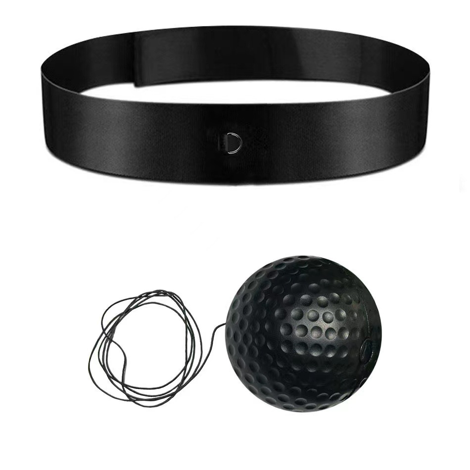 Tête en nylon avec boule lumineuse noire