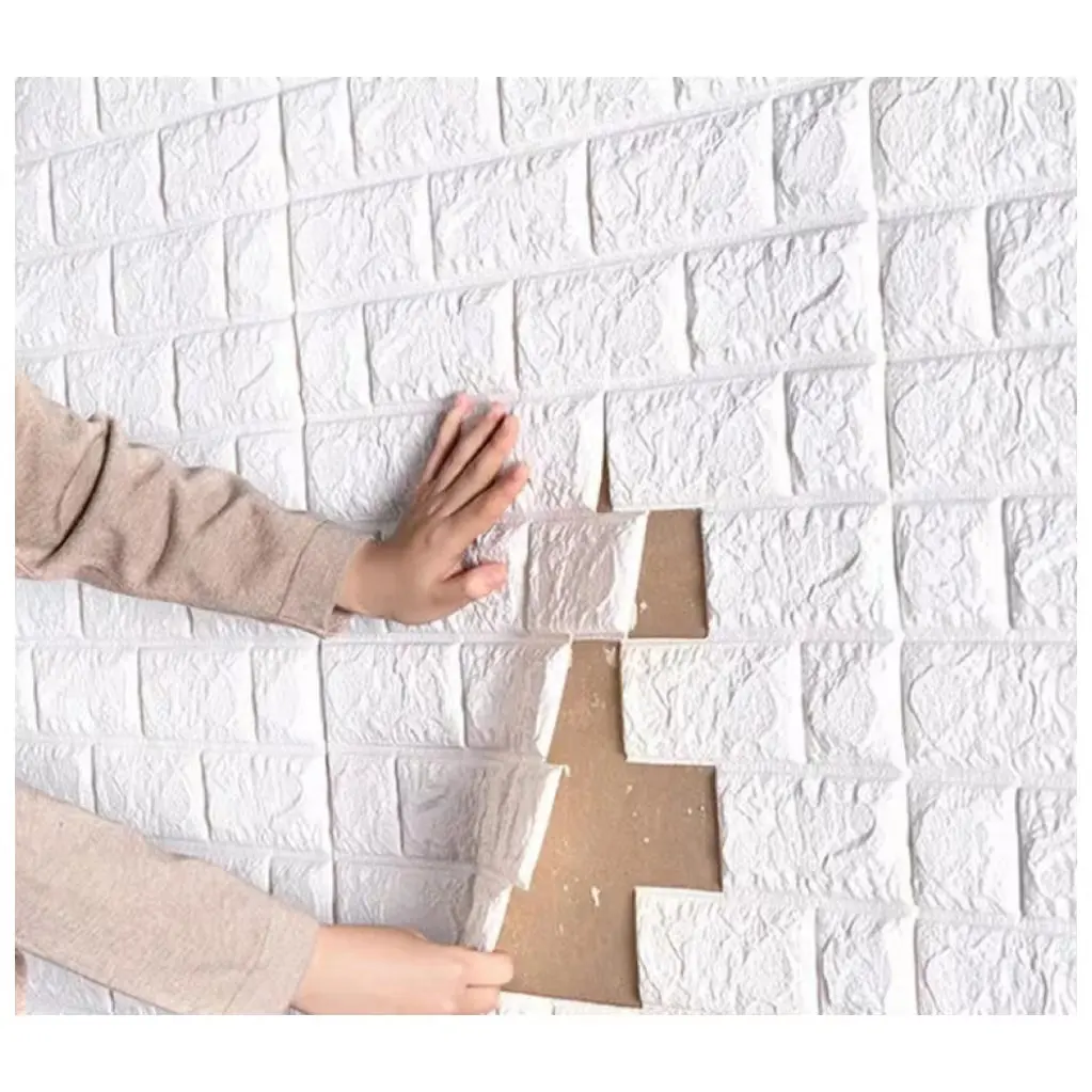 self adhesive peel and stick wallpaper papel de parede PE foam brick wall stickers 3d wallpaper