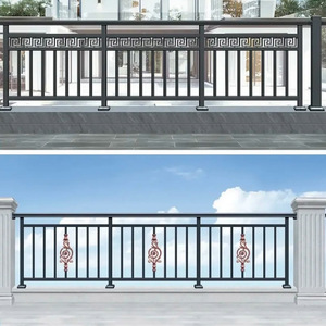 Lan can sắt rèn tùy chỉnh hàng rào nhôm thép bền cho công viên Trường Sân vườn tường-Lan can & tay vịn - Product Image 2