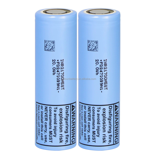 EU Stock INR21700 M58T Battery 21700 5800mAh High Discharge Cylindrical Lithium Ion M58T M50LT 21700 for E-Bikes 10A Charging