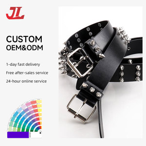 <span class=keywords><strong>Ceinture</strong></span> en cuir PU JULUN noire gothique à clous, <span class=keywords><strong>ceinture</strong></span> à rivets <span class=keywords><strong>argent</strong></span>és pour <span class=keywords><strong>femme</strong></span>, style punk, pour jeans - Product Image 5