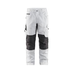 BLAKLADER - 109513301098C50 <b>Painters</b> trousers with stretch <b>White</b>/Dark grey - EAN 7330509658659 WORK TROUSERS CARGO WORK TROUSERS - Product Image 1