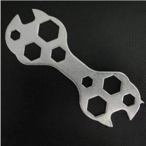 Clé multifonction pour vélos de montagne, clé à douille multi-trous en fer, outil de réparation - Product Image 1