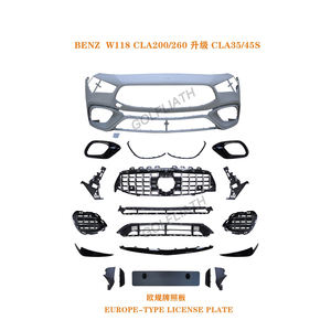 กันชนรถยนต์รวมถึงกระจังหน้าไอเสียและกันชนหน้าสำหรับ CLA200 CLA260สำหรับ <span class=keywords><strong>CLA</strong></span> W118อัพเกรดเป็น <span class=keywords><strong>CLA</strong></span> 35/<span class=keywords><strong>45S</strong></span> - Product Image 2