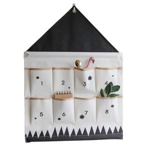 Calendriers de l'Avent vides, calendriers de Noël en lin tendance, sacs de rangement suspendus pour Noël - Product Image 1