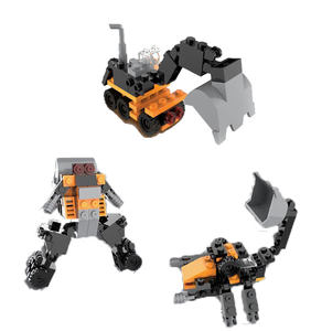 Mini briques jouets 3 en 1 Ingénieur & <span class=keywords><strong>Robot</strong></span> Mini blocs de construction en plastique - Product Image 4