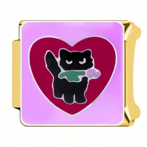 New In-Stock Stainless Steel Italian Module Bracelet 18K Gold Plated for DIY Heart Pet Dog Jewelry Italian <b>Charms</b> Bracelets - Product Image 5
