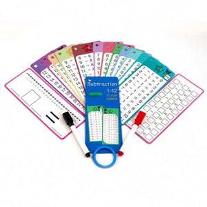Tabla de Multiplicar, Herramientas de Aprendizaje, Material Didáctico de Matemáticas, Tarjetas de Memoria para Sumas, Restas y Multiplicaciones - Product Image 3