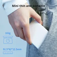 Écharpe chauffante, batterie externe portable dédiée, mini chargeur compact 5000 mAh, charge rapide 2A, décharge, matériau plastique