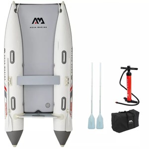 Bateau pneumatique double coque <span class=keywords><strong>AQUA</strong></span> <span class=keywords><strong>MARINA</strong></span> AIRCAT 285*160cm en PVC, pour la navigation en eaux ouvertes, capacité 4 personnes, moteur 3.7kW, DWF - Product Image 1