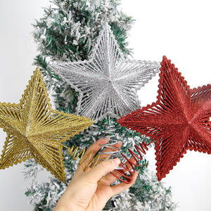 Nouvelle arrivée étoile à cinq branches arbre de Noël haut rayonnant stéréo scène mise en page décorations de Noël-usine de gros - Product Image 1
