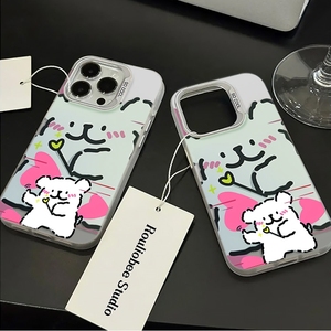 Funda de teléfono móvil IMD blanca con estampado de cachorros de TPU de dibujos animados para Iphone Xr Xs Max 11 12 13 14 15 16 17 Air - Product Image 6