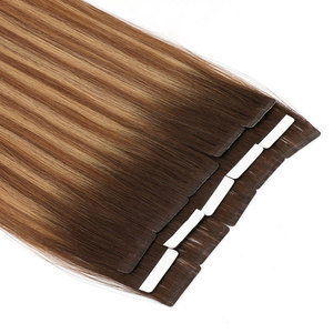 Extensions de <span class=keywords><strong>cheveux</strong></span> vierges européennes 100% naturelles à bandes adhésives invisibles, lisses, ondulées, avec mèches balayage, qualité salon, <span class=keywords><strong>cheveux</strong></span> humains de luxe - Product Image 3