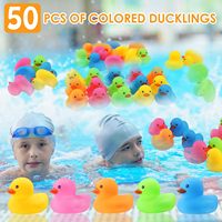 Mini canard de bain multicolore en vrac flotteur canard bébé jouet de bain pour douche fête d'anniversaire faveurs cadeau salle de classe été plage piscine fête