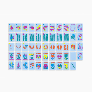 In Stock 1.26*0.95*0.63 Inch Wholesale Travel 4 Layer Engraved Acrylic Luxury 160 <b>Set</b> Red America <b>Mahjong</b> Tiles - Product Image 5