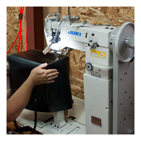 Machine à coudre industrielle d'occasion Juki 1690 1691 à point noué, à une aiguille, à point de surjet, avec crochet à axe vertical
