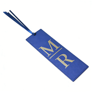 Marcapáginas <span class=keywords><strong>de</strong></span> Cuero Azul con Dibujos Animados Grabados Personalizados, Marcador <span class=keywords><strong>de</strong></span> Páginas Reutilizable con Impresión Digital, Regalo para Amantes <span class=keywords><strong>de</strong></span> la Lectura, Cumpleaños - Product Image 3