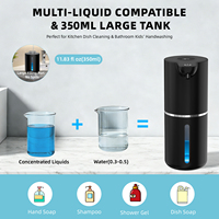 Distributeur automatique de savon mural avec capteur infrarouge, distributeur de savon sans contact pour cuisine et salle de bain, distributeur de savon liquide pour les mains