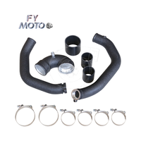 Tuyau de suralimentation et de charge pour BMW M2 F87 M3 F80 M4 F82 S55 avec tuyau en J et peinture effet froissé