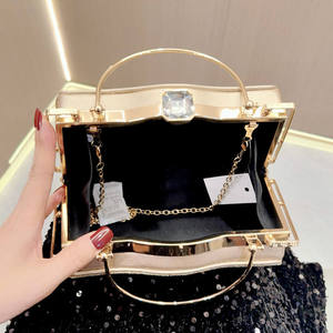 Bolsos de noche de lujo para mujer, bolsos de mano con pedrería y cadenas metálicas, bolsos de mano para bodas, bolsos cruzados de novia, bolsos tote. - Product Image 4