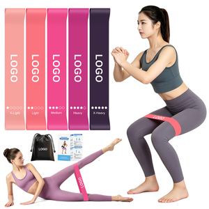 Customizable Latex Elastic Resistance <b>Ring</b> for Pilates Yoga Fitness <b>Stretching</b> Leg Glute Strength Training Rehab - Product Image 1