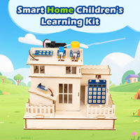 Kit de démarrage pour maison intelligente en bois Zetok pour module électronique DIY, projet STEM pratique en 16 leçons pour adolescents de 8 ans et plus