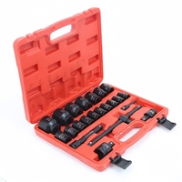 Kit d'outils de réparation de haute qualité, jeu de douilles à chocs 1/2 pouce, 22 pièces, avec boîte de rangement