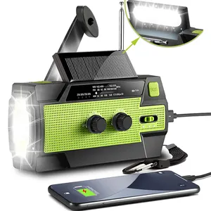 Emergency Solar Crank multifunction Radio crank dynamo radio with bright torch