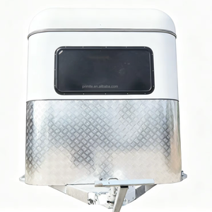 Remolque de transporte de caballos de cabeza redonda para 2 caballos, de carga angular, estándar, para carreras, Australia - Product Image 1