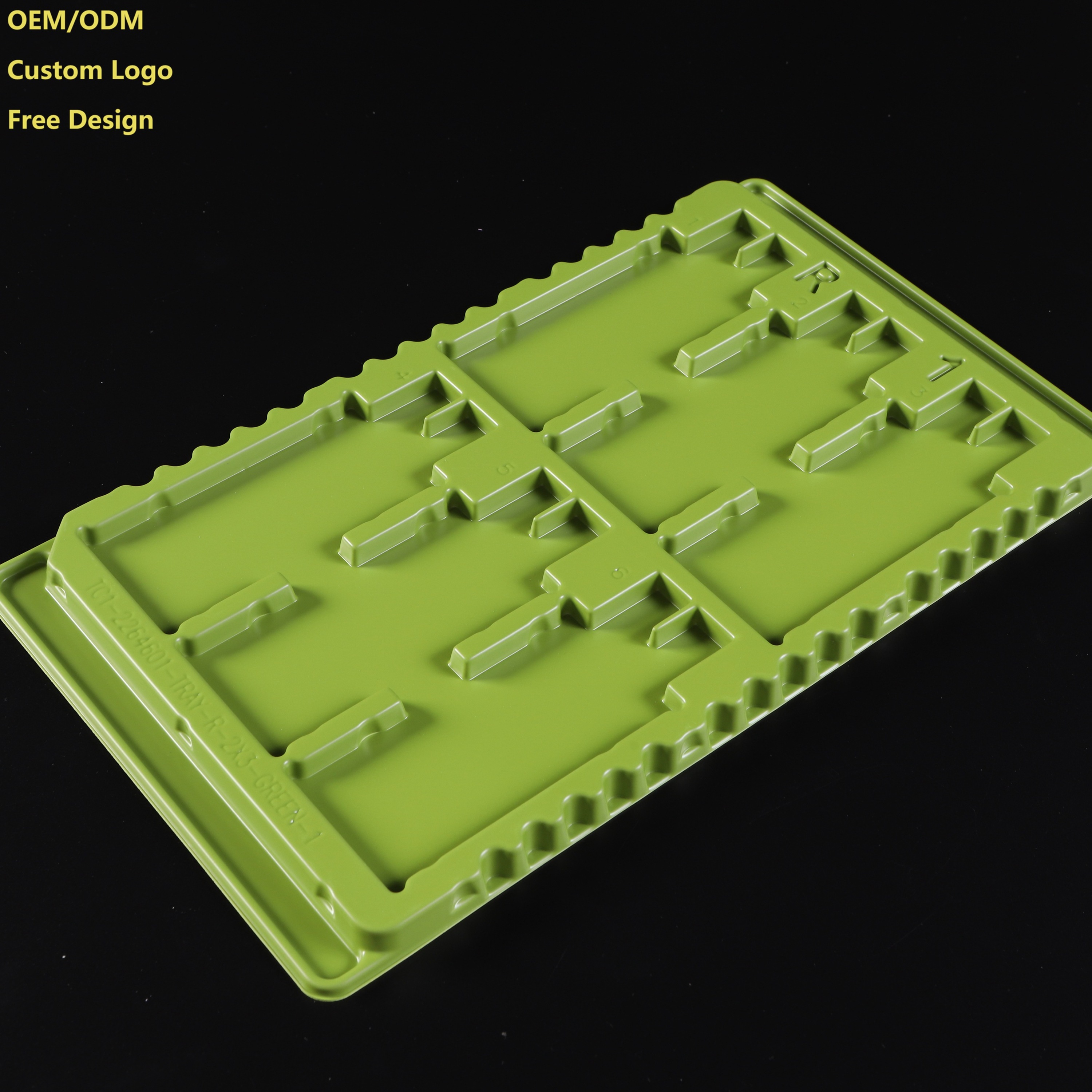 Customized ABS Thick Blister Anti-Static PCB Parts Thermoforming Vacuum Forming Large Plastic Trays Plastic