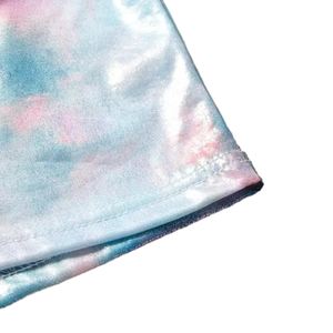 Conjunto de ropa infantil personalizable Conjunto de niña de verano Tie Dye Camiseta de manga corta Falda tutú de lentejuelas - Product Image 3
