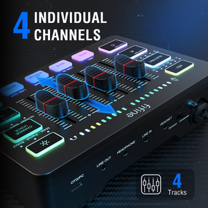 FIFINE SC3 Mixer Audio USB RGB <span class=keywords><strong>per</strong></span> Registrazione PC con XLR <span class=keywords><strong>per</strong></span> Streaming Live e Gaming - Product Image 3