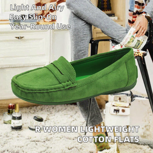 Mocasines Verdes para Mujer, Zapatos Planos, Calzado Casual Cómodo, Transpirable, Ligero, Punta Redonda - Product Image 2
