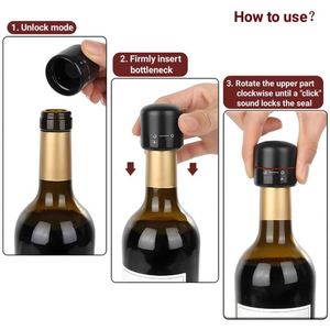 Wholesale Hot Selling Custom logo bar Accessories <b>Mini</b> Silicone Cocktail champagne Stopper Red Wine Bottle Stoppers with Box - Product Image 3