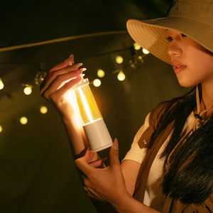 Portable Dimmable LED Beacon <span class=keywords><strong>Camping</strong></span> Creative Lune Lampe Projecteur <span class=keywords><strong>Phare</strong></span> Décor Blanc Rechargeable Crochets Décors Extérieurs - Product Image 2