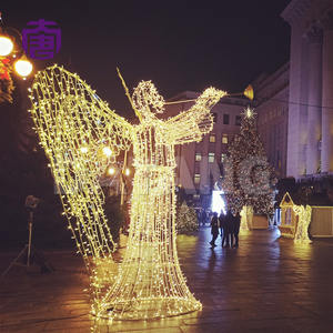 Christmas Outdoor Iron Decoration Luminescent Trumpet <b>Led</b> <b>Lighting</b> Customizable Color Easy Installation For Festive Scenes - Product Image 4